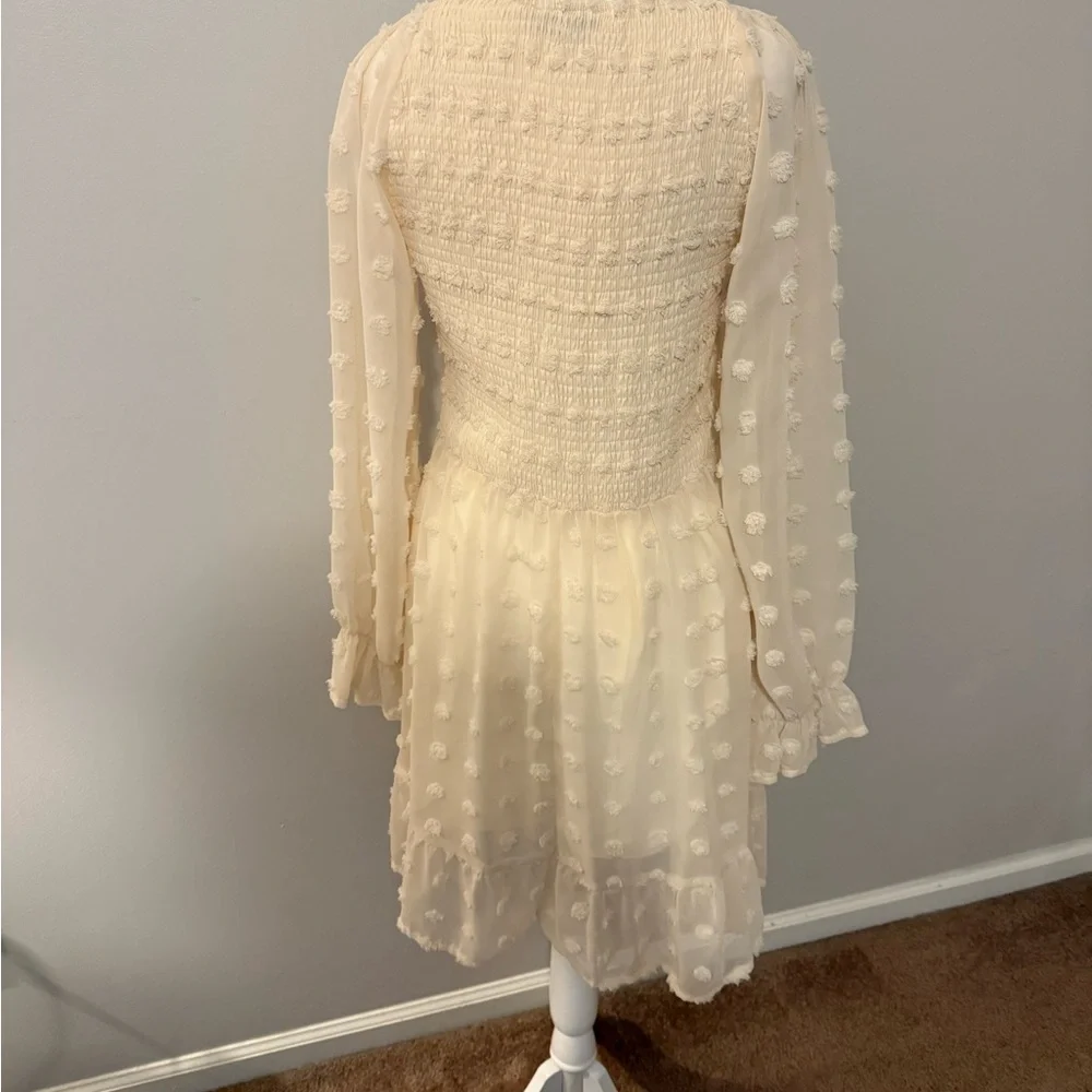BTFBM Cream Polka Dot Dress - Picture 4 of 10